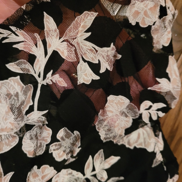 Beautiful dress with lacey overlay, lined, size sml. Excellent condition - Picture 6 of 6